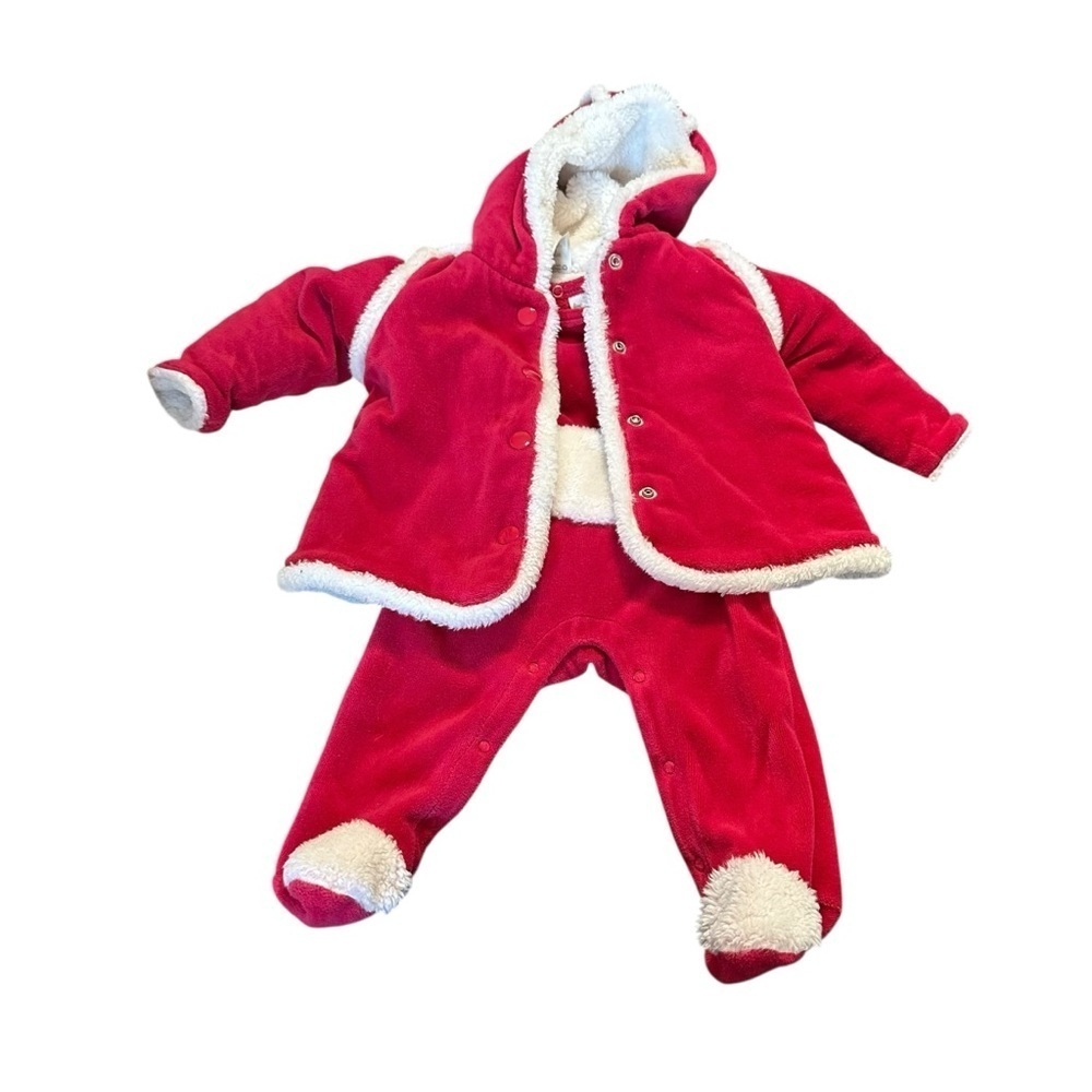 First Impressions Cozy Santa Baby Outfit